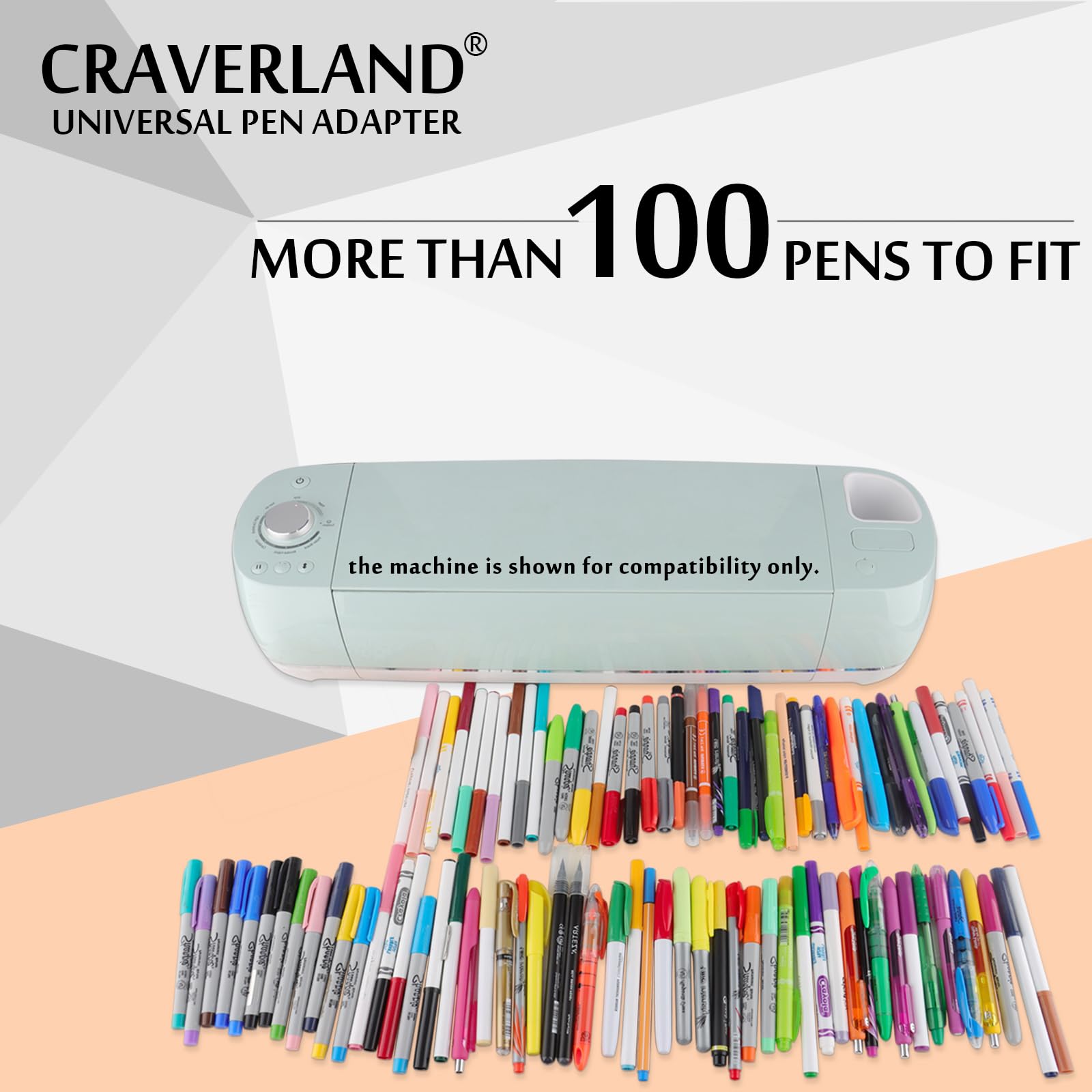 Universal Pen Adapter Set,Compatible with Maker 4 3/Maker,Explore Air 2/Air,Explore 4 3/Explore/Venture,Work with Sharpie,BIC,Crayola,Sakura and More Pens Less Than 0.5