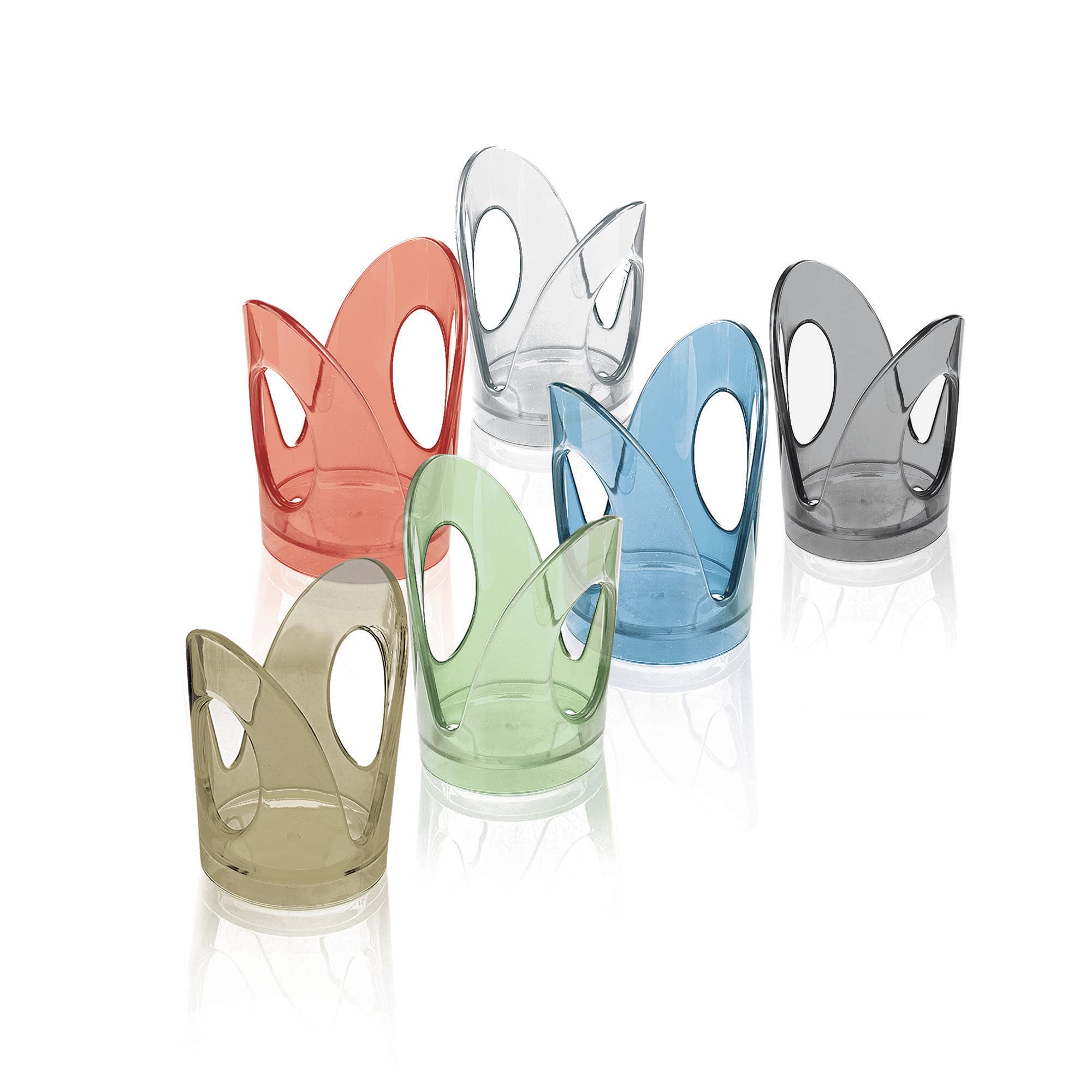 Guzzini Fratelli Feeling Glass Holder Set, SMMA, Multicoloured