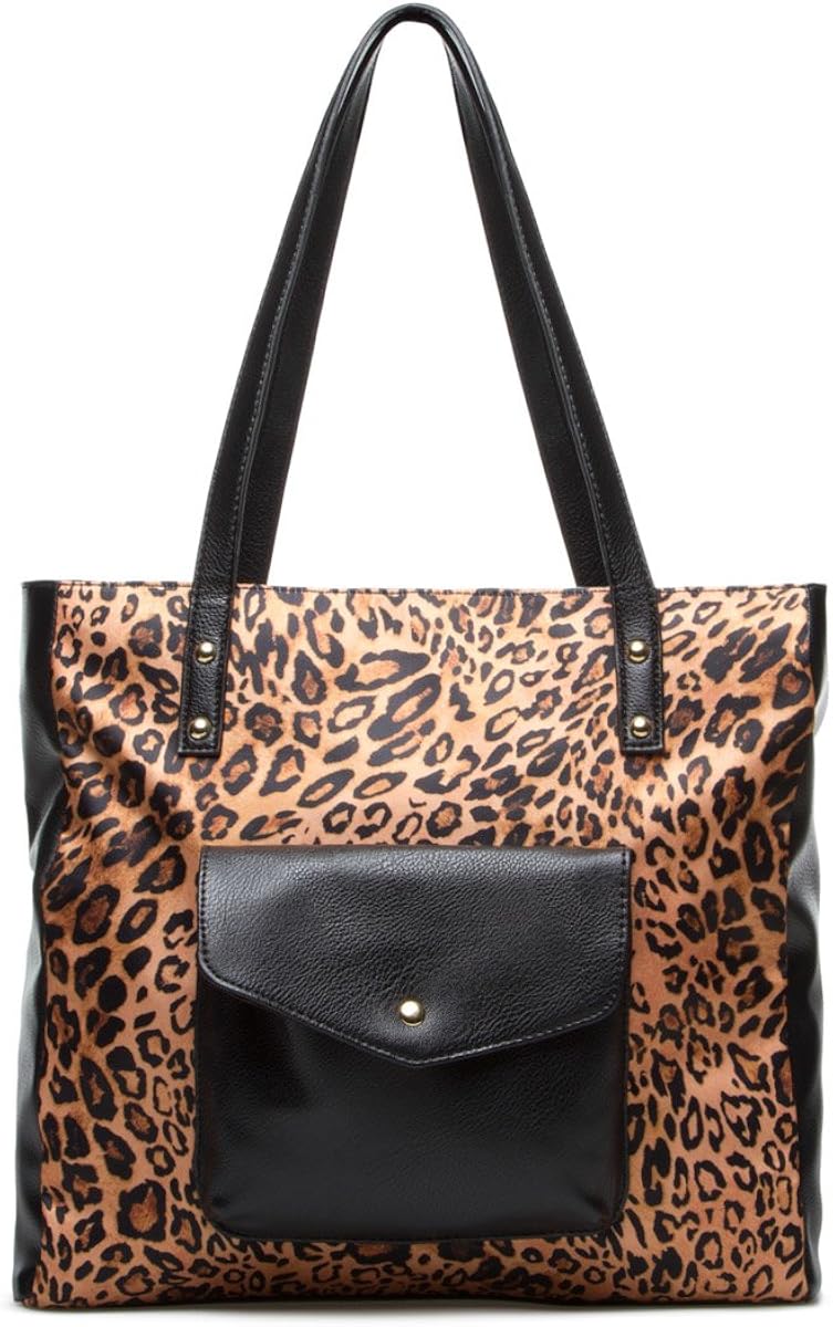 neiman marcus leopard tote bag
