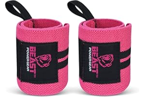 Beast Power Gear Improved Lifting Support & Stability - Gym Wrist Wraps for Weightlifting 14" Premium Quality Hand Wraps with Thumb Loop - Weight Lifting Wrist Wraps for Pain & Support