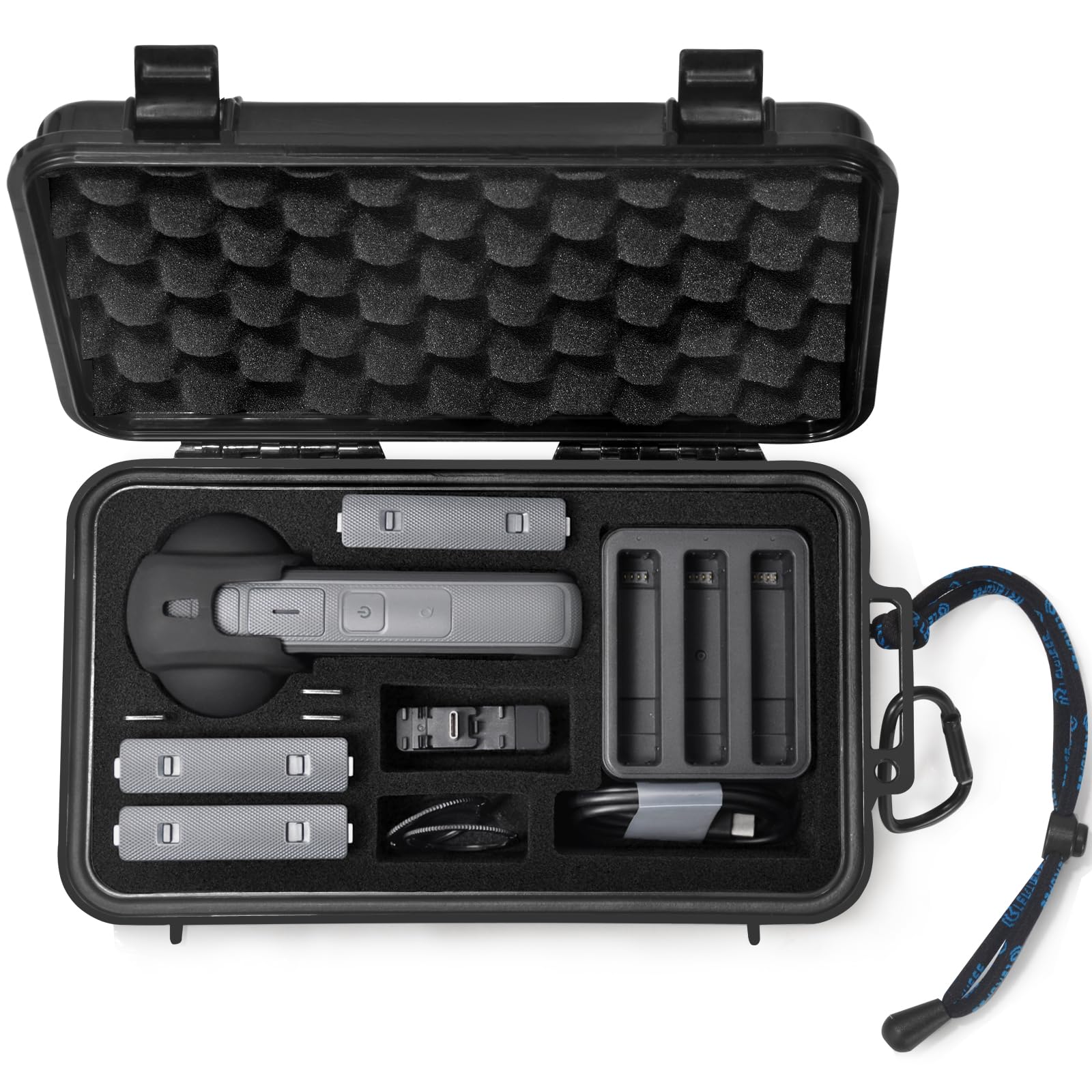 LEKUFEE Portable Waterproof Hard Case for Insta360 X5/ X4 /X4 Air/X3 Camera and Accessories(Case Only)