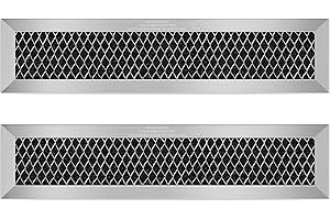 LUBIYACK 2Pcs Microwave Charcoal Filter Replacement for GE JX81L WB02X11550, Microwave Filter Replacement 10" x 2.375" Air Carbon Filter