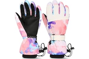 Lorpect Ski Gloves, Waterproof Snow Gloves, Touchscreen Snowboard Gloves, Winter Warm Gloves for Cold Weather