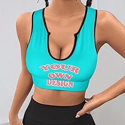 Custom Bras for Women Personalized Crop Tops with