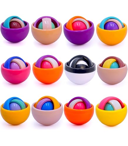 Gear Ball Imprimée En 3D – Jouet Anti-stress Steampunk, Boule à Engrenages Tournants Pour Adultes Et Enfants +6 Ans (Couleurs Variées)