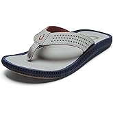 OLUKAI Ulele Men's Beach Sandals, Water Resistant Flip Flops, Arch Support & Comfort Fit, Lightweight & Durable, Enhanced Grip & Traction