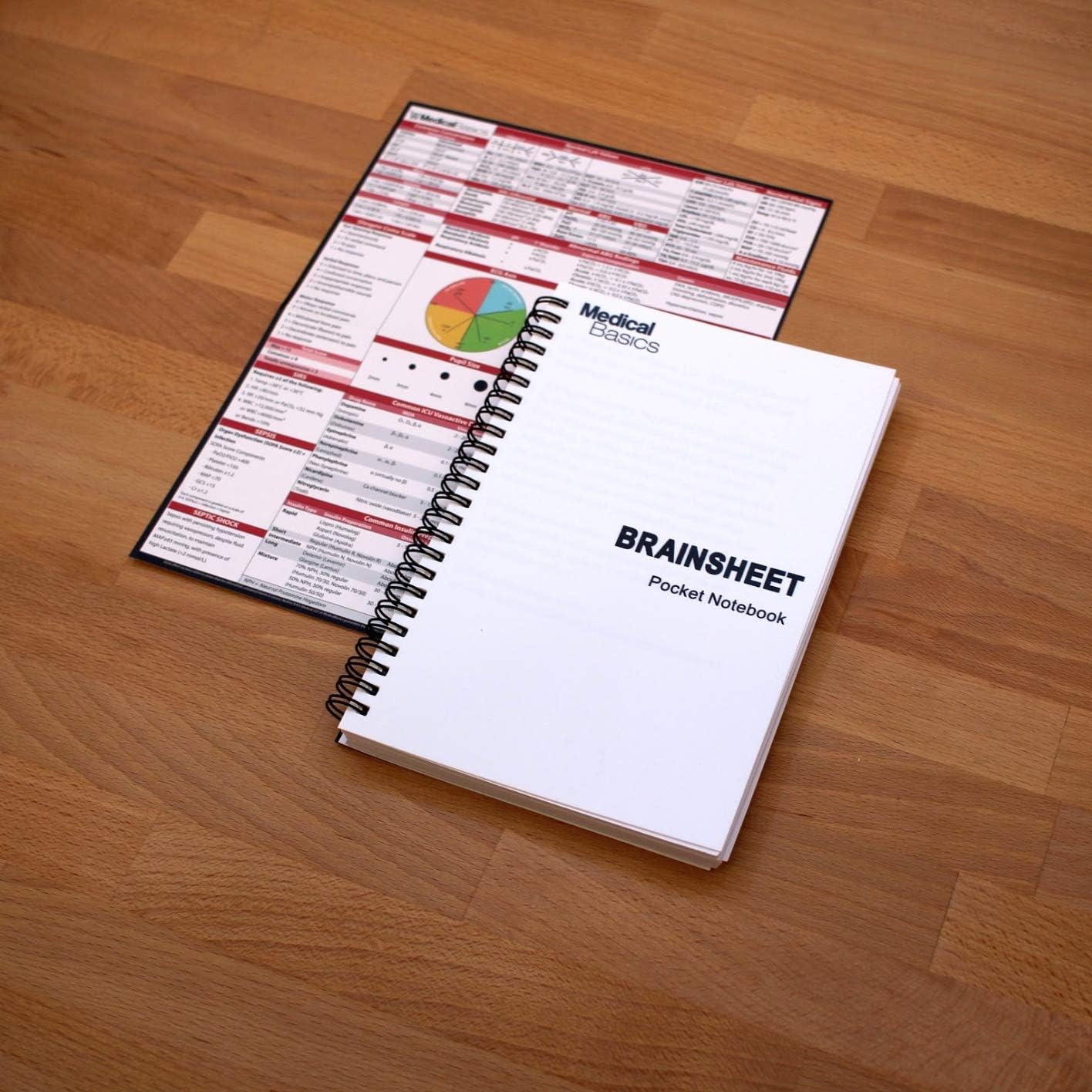 Pocket Nurse Report Sheet Notebook - Brain Sheet Template for MedSurg Nurses and CNA : Office Products