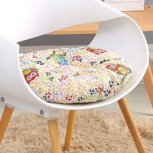 FSDEGN Cuscino in cotone perlato rotondo Cuscino per sedia da pranzo