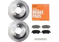 MAX Advanced Brakes - Rear Brake Kit For 2011-2020 Hyundai Elantra, 2014-2023 Kia Forte, 2014-2023 Kia Soul| Carbon Ceramic Brake and Rotor Kit| OE Replacement Brake Rotors - 1