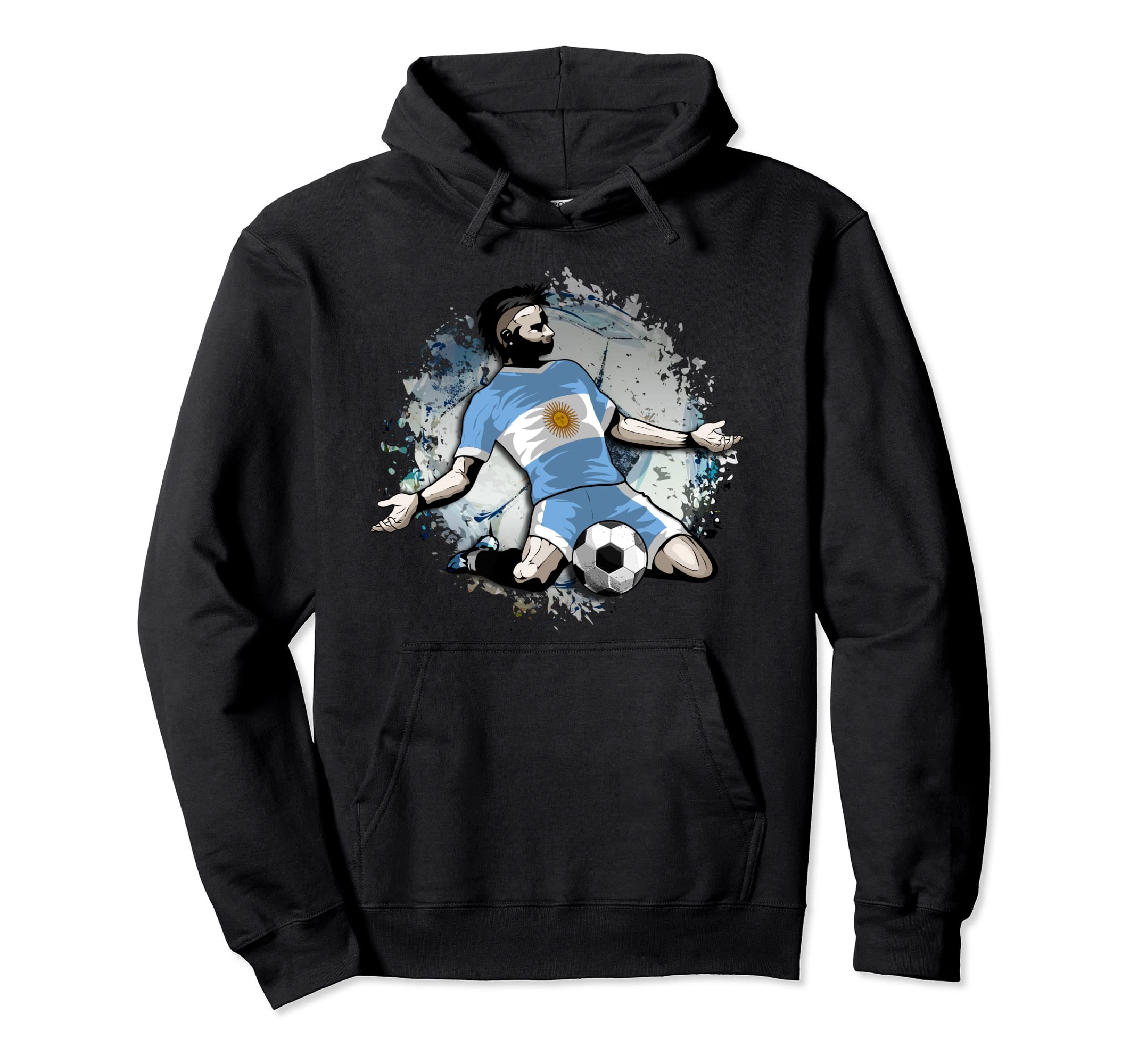 Argentina Soccer Argentinian National Flag Football Lovers Pullover Hoodie