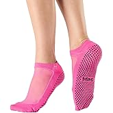 SHASHI Mesh Socks for Women – Stylish, Full-Coverage Non Slip Socks for Barre, Yoga and More