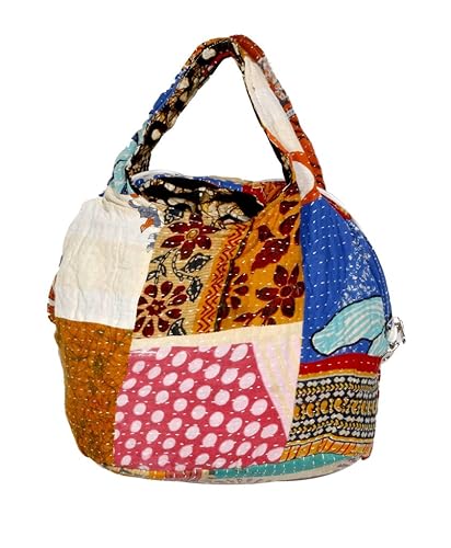 Indiweaves handmade kanta cotton Jhola Bag from Gujarat