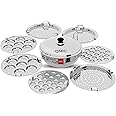 QSEC Stainless Steel Induction Base Multi Kadai Idli Steamer & Cooker With 7 Plates | 2 Mini Idli | 2 Dhokla | 1 Momo, 4 Liter