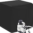 TOHONFOO Sand Filter Pump Cover for Intex Krystal Clear Sand Filter Pump, Waterproof & UV Resistance Above Ground Pool Pump Cover, Heavy-Duty 600D Sand Pool Filter Cover(Cover Only, Black)