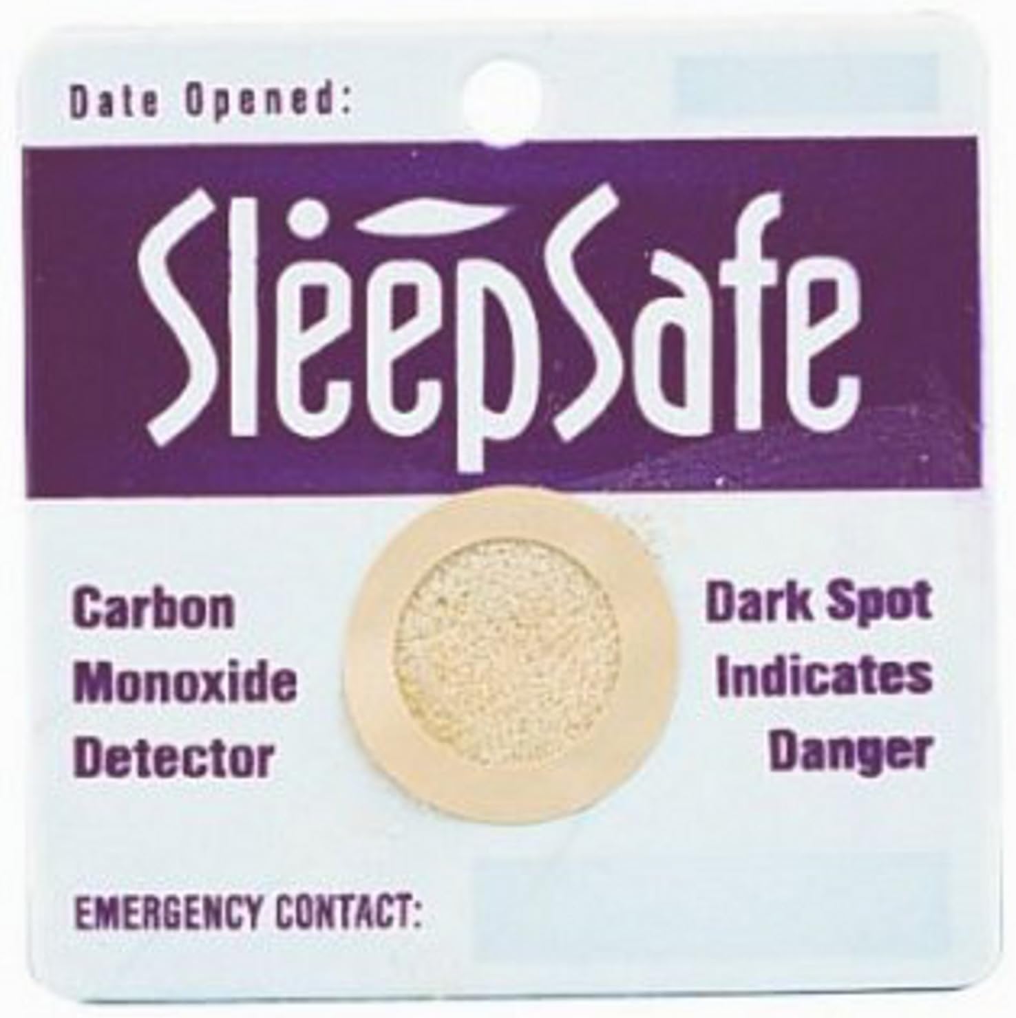 Sleep Safe Carbon Monoxide Detector | 2 In A Pack | Card Sensor