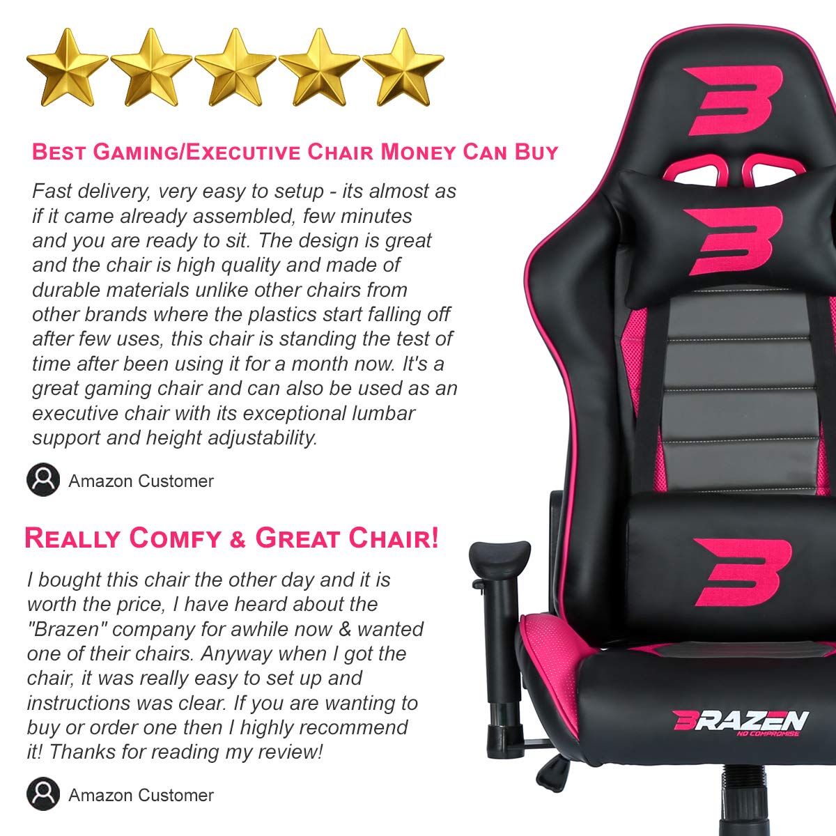 Brazen Sentinel Elite Pc Gaming Chair Pink Buy Online In Czech Republic At Czech Desertcart Com Productid 200827730