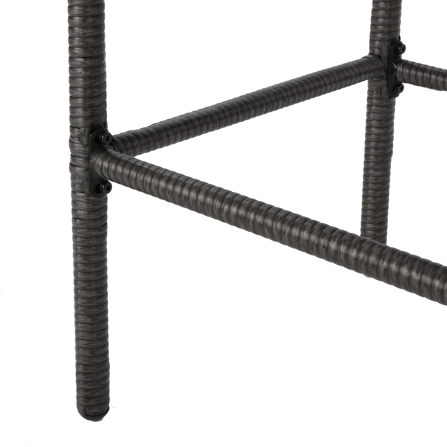 Christopher Knight Home Delfina Outdoor Wicker Barstools, 4-Pcs Set, Grey: Garden & Outdoor