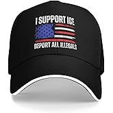 I Support Ice Hats Deport Them All Illegals Baseball Cap