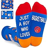HAPPYPOP Sports Gifts for Kids - Boys Basketball Tennis Hockey Baseball Soccer Socks