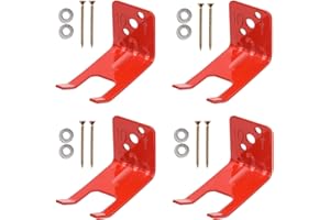 AMLITS Fire Extinguisher Mount - fire Extinguisher Bracket - Brackets for 5BL-13lbs Chemical Extinguishers - Universal for All Extinguishers with Valve Body Slots - Easy Installation and Access - (4 Pack)