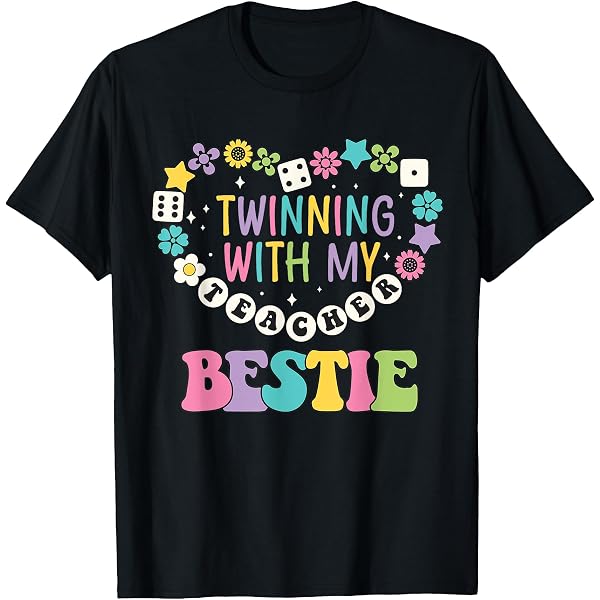 Amazon.com: Twin Day for Spirit Week Teacher Bestie Matching