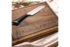 Personalized Cutting Board, Custom Wedding, Anniversary or Housewarming Gift Idea, Wood Engraved Charcuterie, for Couples and
