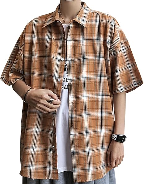 Amazon 在庫処分セール Reds シャツ メンズ 半袖 チェクシャツ カジュアル ギンガムチェック Shirt ネルシャツ シャツ 通販