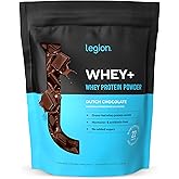 LEGION Whey+ Protein Whey Isolate from Grass Fed Cows (Chocolate, 15 Servings) - Whey Protein Isolate Powder, Low Calorie, Non-GMO, Sugar Free, Lactose and Gluten Free, All Natural Protein Powder