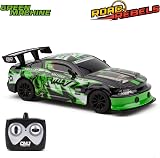 CMJ RC Cars Road Rebel Green Machine 1:24 Scale High Speed Remote Car 12 KMH view 5