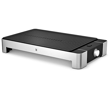 WMF Lono Tisch-/ Elektrogrill, gerippt, 2000 W, mit variabler Temperatureinstellung