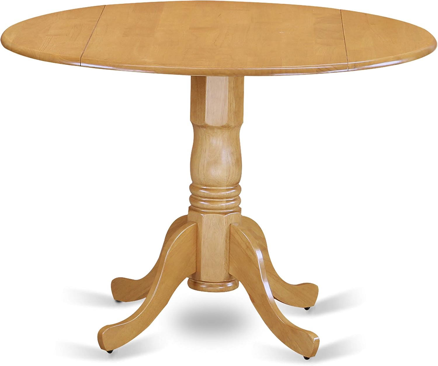 East West Furniture Dublin Table-Black Table Top Surface and Black Finish Pedestal Legs Hardwood Frame Dining Room Table: Furniture & Decor