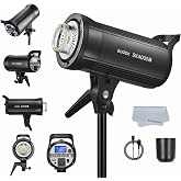 GODOX SK400II-V SK400IIV (Upgrade) 400Ws Bowens Mount Studio Strobe Flash | 2.4G wireless X system, GN65, 5600K color temp, built-in modeling lamp, fast recycle for portrait, wedding &amp; product