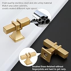 homdiy 25 Pack Gold Cabinet Knobs Matte Gold Drawer