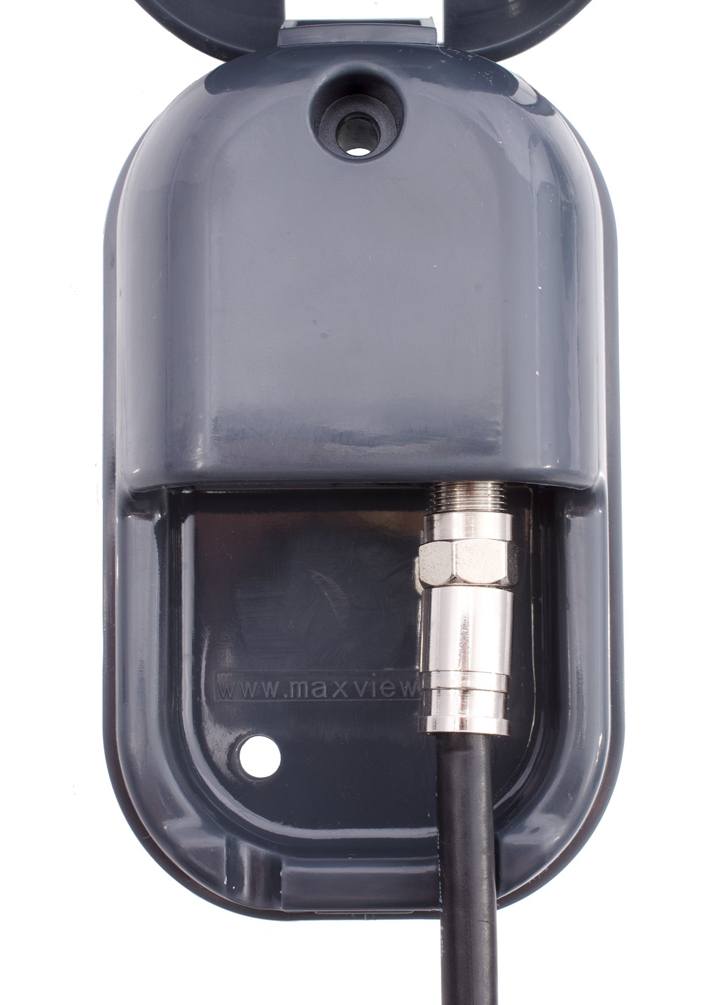Maxview B2020/A Single Weatherproof Outdoor Socket with F Connection - Anthracite
