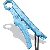 SNAIL TRAIL 7.5''/9'' Floating Fish Gripper with Lanyard | Fishing Grabber, Catfish Mouth Pliers, Caught Bass Holder, Fish Scale Hook Clamp, Saltwater Lip Grip Tool, Gifts for Men