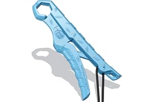 SNAIL TRAIL 7.5''/9'' Floating Fish Gripper, Fishing Grabber, Catfish Mouth Pliers, Caught Bass Holder, Digital Scale Hook Clamp, Saltwater Lip Grip Tool with Lanyard, Gifts for Men