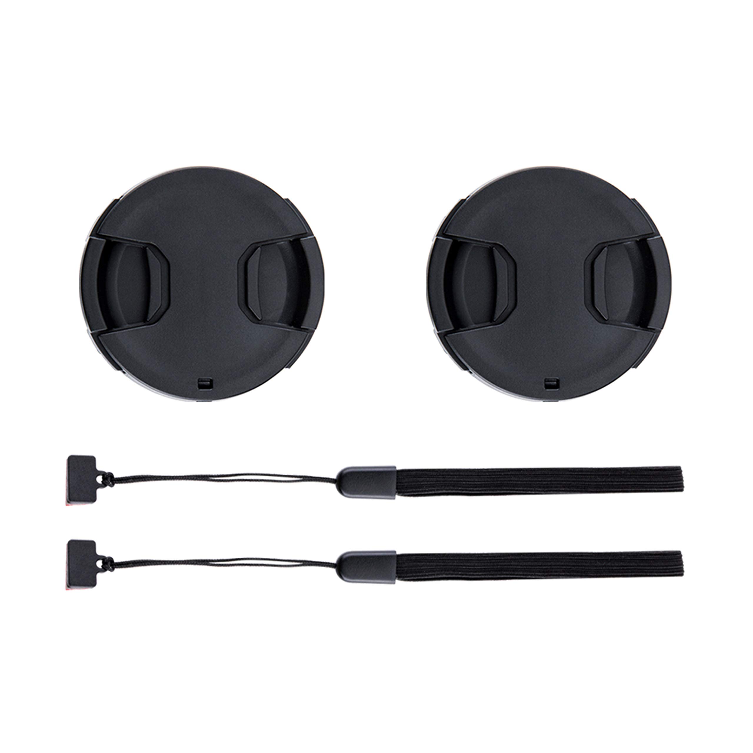 2-Pack 46mm Front Lens Cap Cover with Deluxe Cap Keeper for Nikon Z30 Z50 Z50II Z fc Zfc with Z DX 16-50mm Kit Lens for Panasonic G7 with Lumix 14-42mm Kit Lens and More Lenses with 46mm Filter Thread