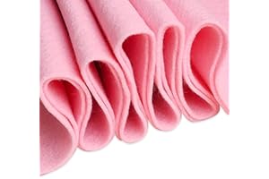Jtnohx Color Felt, 1 Square Yard Felt Fabric, 1.4mm Thickness Flexible Craft Felt Sheet, Felt by Yard for Art & Craft Project (Pink)