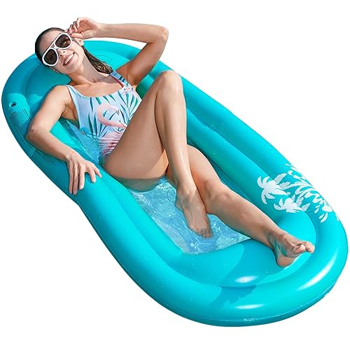 Jasonwell Inflatable Pool Lounger Float Pool Float Stable