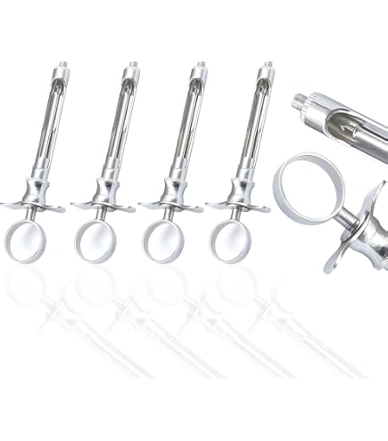 thumbnail image 2 of 2-Pack Dental Cartridge Syringe With Anesthesia Rings – Stainless Steel, Silver 2 of 6