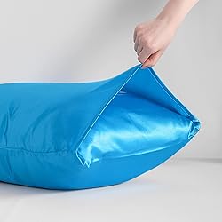 NTBAY 2 Pack Satin King Pillowcases for Hair and