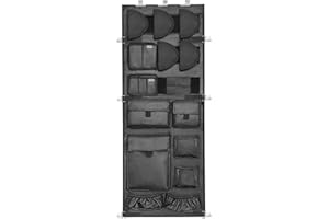 INKUITEN Gun Safe Door Organizer,Gun Safe Door Panel Organizer, Gun Safe Accessories Storage with Removable Pistol Holders Ma