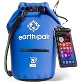Earth Pak Waterproof Dry Bag with Zippered Pocket - Waterproof Dry Bag Backpack Keeps Gear Dry