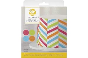 Wilton Decorator Preferred Neon Fondant - Add Colored Details to Your Cakes and Treats with These 4-Pack Fondant Icing, 4.4 oz. Each