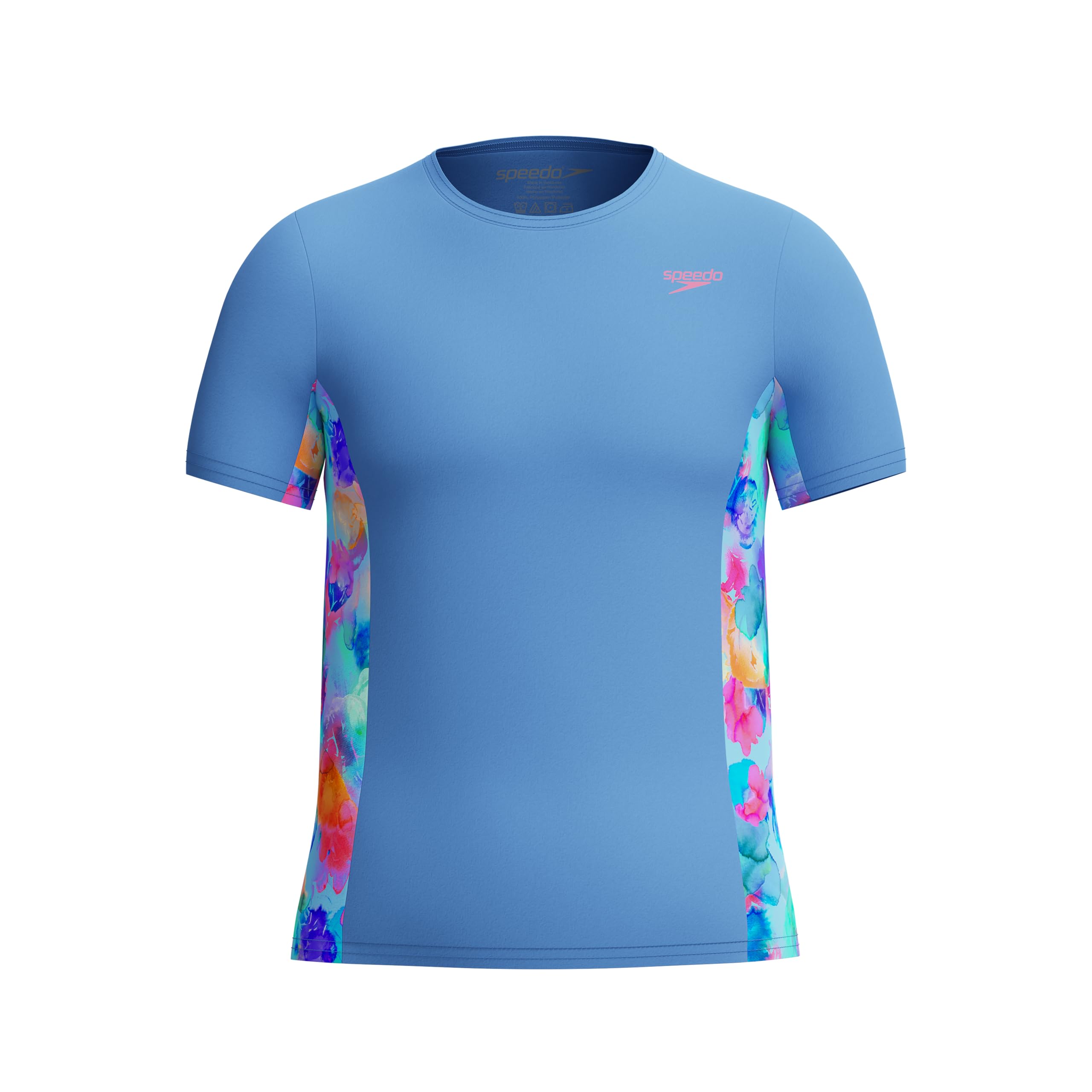 Speedo Girl’s Uv Swim Shirt Short Sleeve Printed Rashguard