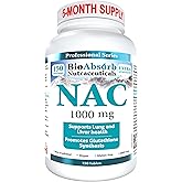 NAC Supplement 1000mg. 150-Day Supply of N Acetyl Cysteine. Promotes Glutathione Synthesis (150 tablets)