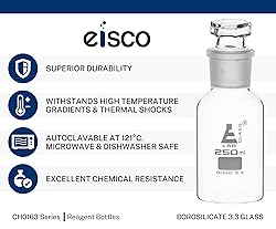 EISCO Labs 125ml Reagent Glass Bottle - Wide mouth
