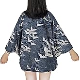 ZooBoo Women Japanese Kimono Cardigan - Harajuku Bathrobe Cardigan Sunscreen Clothes Pajamas Knitting Coat