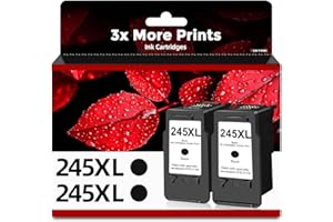 Skyink Compatible 245XL Ink Cartridge Replacement for Canon 245 XL PG-245 PG245 (Black 2-Pack) to use with MX490 TR4520 TS3322 TR4522 TR4500 TS3122 TS3300 MX492 MG2522 TS3320 TS3100 Printer 243XL