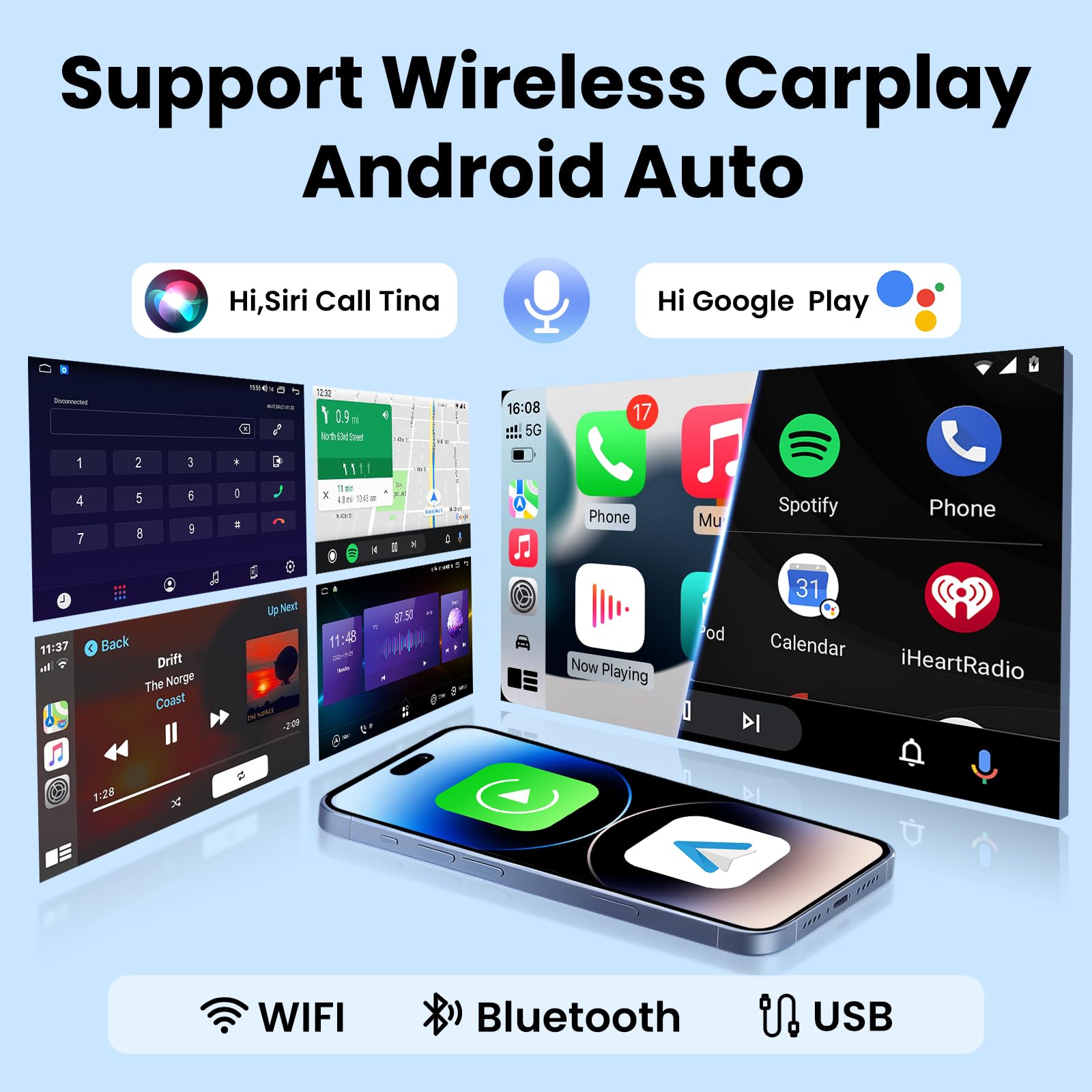 4Core+64GB Car Radio for Subaru Forester 2014 2015 Subaru WRX Impreza 2012-2014: 9inch HD IPS Touchscreen Replacement Carplay&Android Auto GPS 5GWiFi Head Unit Bluetooth5.0 SWC+Backup Camera FM DSP